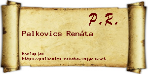 Palkovics Renáta névjegykártya